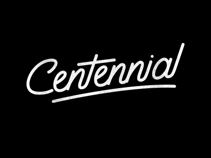Centennial after effects gif lettering logotype typography