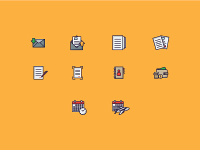 Business Icons 1 business calendar delivery icons mail payment