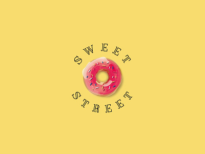 Sweet Street Donuts donut logo logotype street sweet