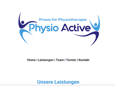 Physio Active landing page business html landingpage logo ui vector