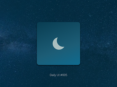 App Icon 005 app icon daily ui challenge desktop night shift