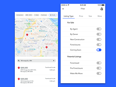 On/Off Switch daily ui challenge daily ui challenge 015 onoff switch real estate app