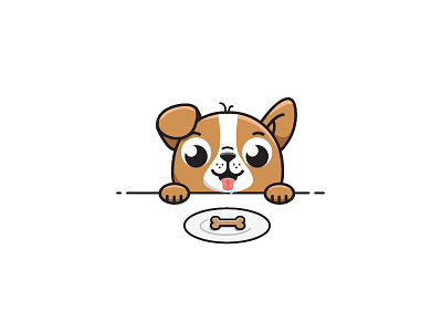 Snack time 🍪 🐶 cookie cute dog dog dog biscuit eat funny illustration pug puppy snack vector