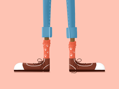 Funky Socks 🐾 design feet funky illustration shoes socks wacom