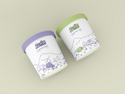 Ice-cream Packaging graphic design illustration packaging