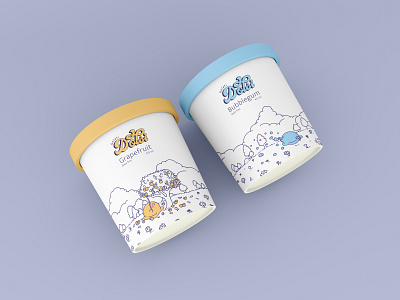 Ice-cream Packaging graphic design illustration packaging