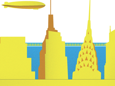 Trend watch: Art deco jewelry city illo