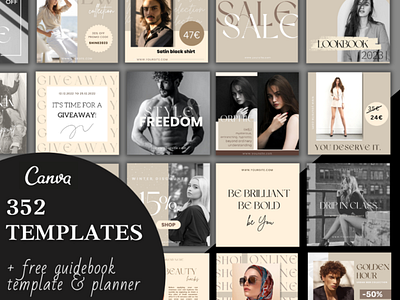 Social media templates for fashion store branding fashion instagram social media templates