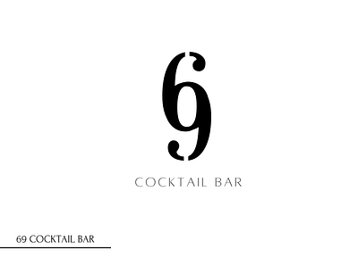 Minimal logo design / Cocktail bar branding logo