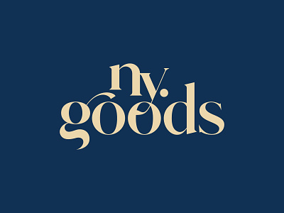 NY Goods brand identity branding design logo typography vector