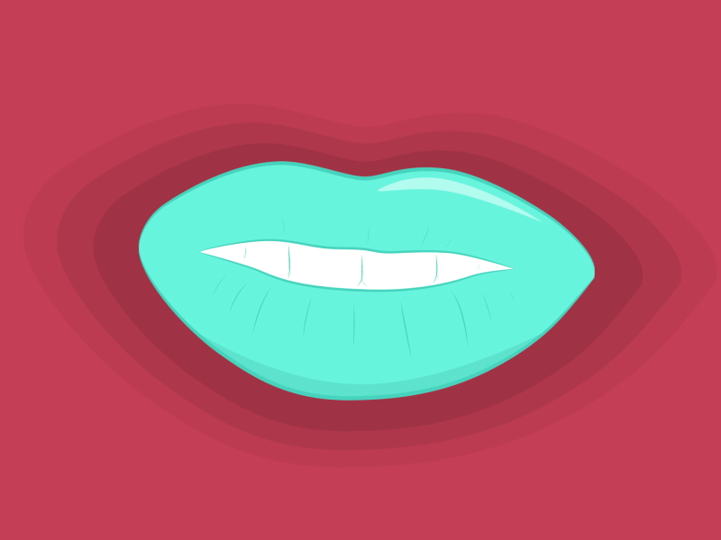 Roto Lips after effects animation gif illustration lips motion design motion graphics rotoscope