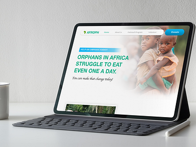 African Foundation website UI - Afroph