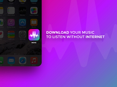 Move Player app banner logo ui ux