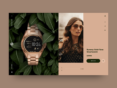Watch Store UI Concept accessories design green jewelery rose gold shop app shopping ui watch store watch ui website