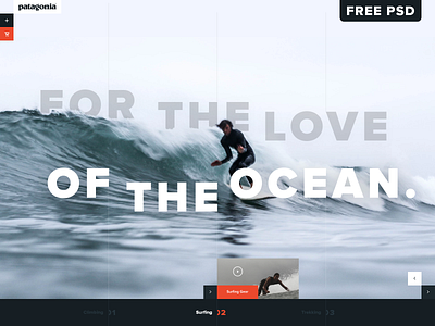 Patagonia Surfing Gear UI Concept tall