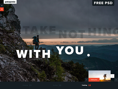 Patagonia Trekking Gear UI Concept tall