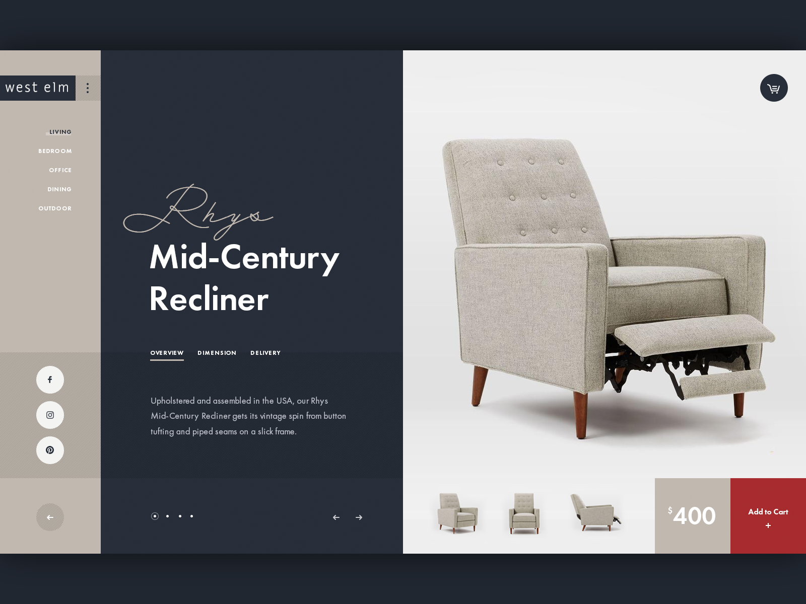 Furniture Shop Ui Concept By Anna K For Rmg Media On Dribbble