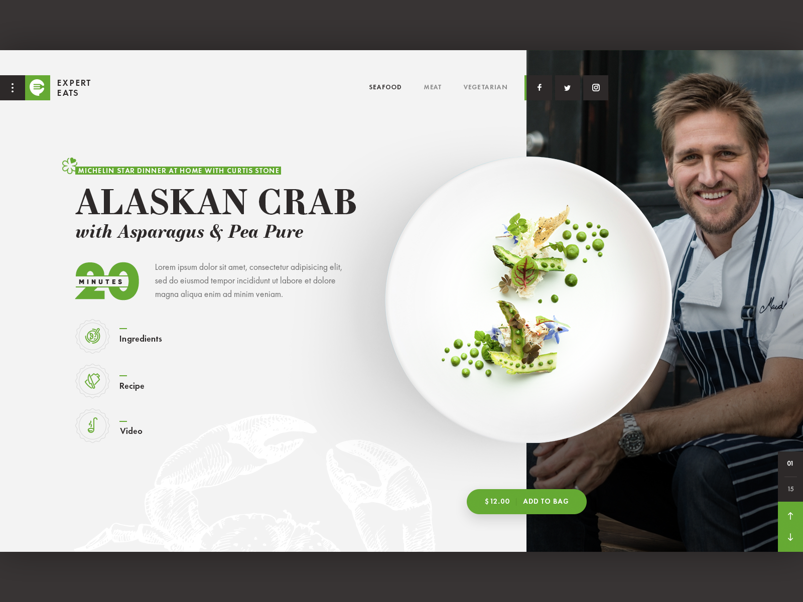 Meal Kit Delivery UI Concept by Anna Kay on Dribbble