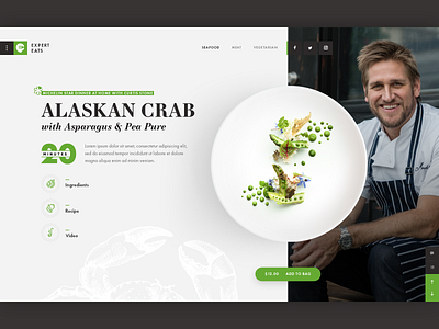 Meal Kit Delivery UI Concept creative design ecommerce food food app food ui graphicdesign meals restsaurant ui ui concept uiux website