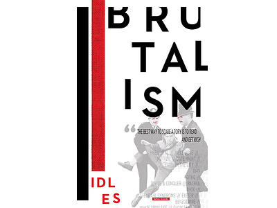IDLES band brutalism brutalist design graphic design idles mississippi music poster punk redesign