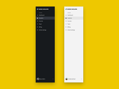 Sidebar product design ui ux