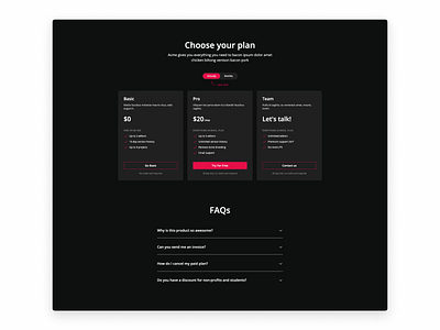 CPricing page