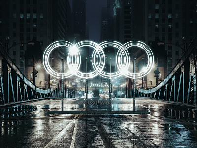 electric Audi rings comp audi cinema4d electric installation logo machine rings