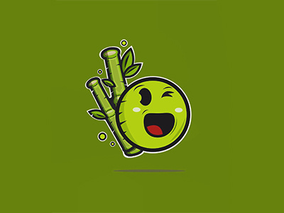 Happy Bamboo bamboo dribbble dribbble shot green happy illustrator photoshop smile vector