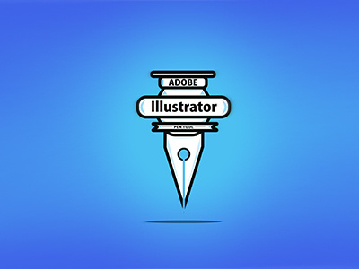 The Pen Tool blue dribbble dribbble shot illustrator pen photoshop tool vector