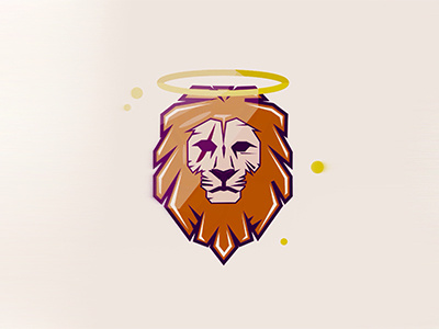 Lion Logo dribbble dribbble shot holy illustrator lion logo orange photoshop