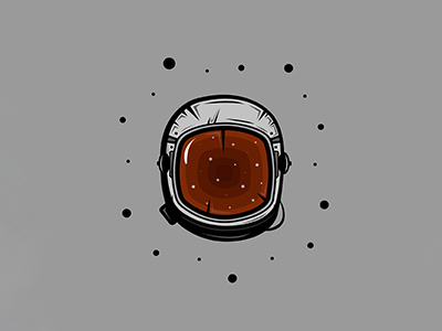 Astro Helmet astro dark dribbble dribbble shot grey illustrator photoshop red space