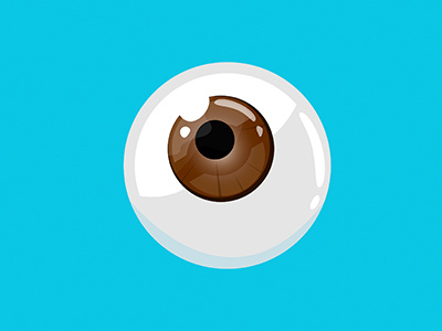 Eye adobe blue brown dribbble dribbble debut eye illustrator photoshop shot