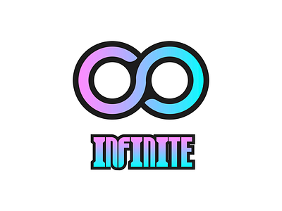 INFINITE adobe blue cool dribbble gradient illustrator logo pink