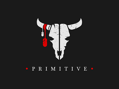 Primitive logo black design dribbble logo red summer white