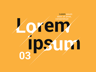 Lorem Ipsum black design dribbble illustration orange white