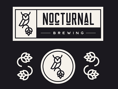 Nocturnal Brewing Branding