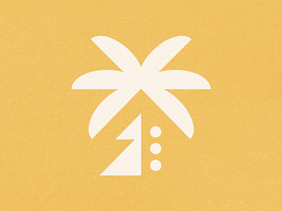 Palm & Collective branding collective design dribbble logo palm tree white yellow