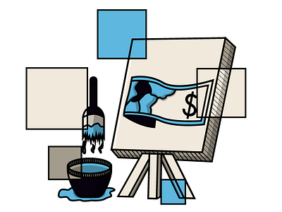 Create Success Illustration adobe artwork creative illustrator money paint painting squares success vector vectorart