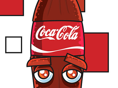 Coca Cola Illlustration adobe character characterdesign characterdevelopment cocacola coke cola flat illustration illustrator vector vectorart