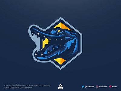 Crocodile Logo croc crocodile crocodile esports logos esports esports logo esports logos illustration illustrations illustrator