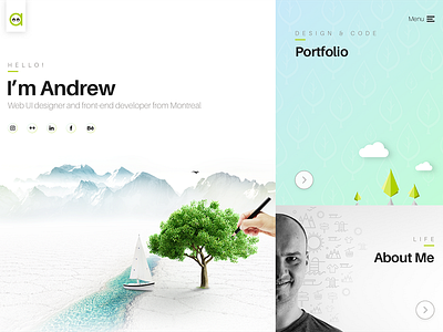 hm-andrew.com portfolio ui design web design
