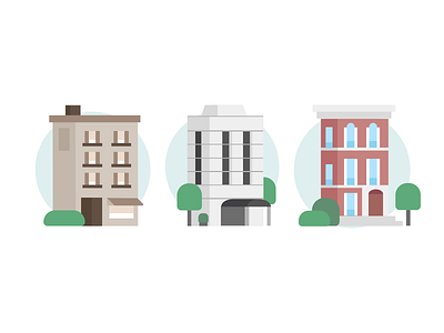 City Living apartment building brownstone city house illustration new york city vector