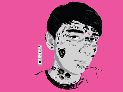 Self adobe illustrator face lgbt person photoshop portrait qtpoc queer self self portrait tattoo transgender