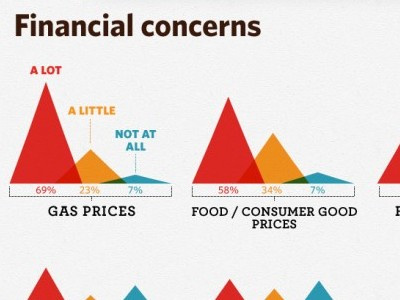 Financial Concerns Detail dashboard dataviz infographic triangle chart