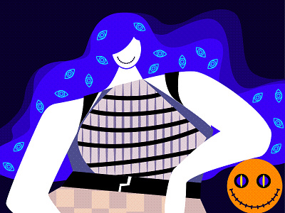 HALLOWEEN design fashion girl halloween illustration