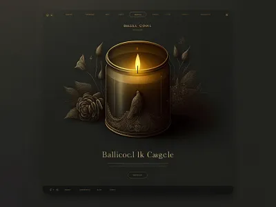 Gothic Black Candle Website Design beautiful website branding dark theme design graphic design illustration illustrator logo minimal modern website nextgen ui ux vector web web design web3 website website design wordpress design