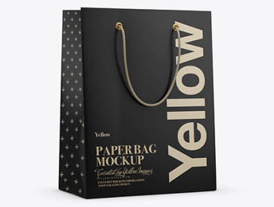 Download Psd Mockup Matte Paper Shopping Bag With Rope Handle branding design graphic design illustration logo