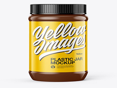 Download Psd Mockup Glossy Plastic Jar Mockup HQ design graphic design illustration