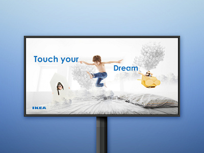 Ikea brand advertising billboard billboard branding design graphic design ikea logo