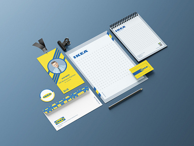 Ikea brand advertising stationery design advertising branding design graphic design ikea stationery